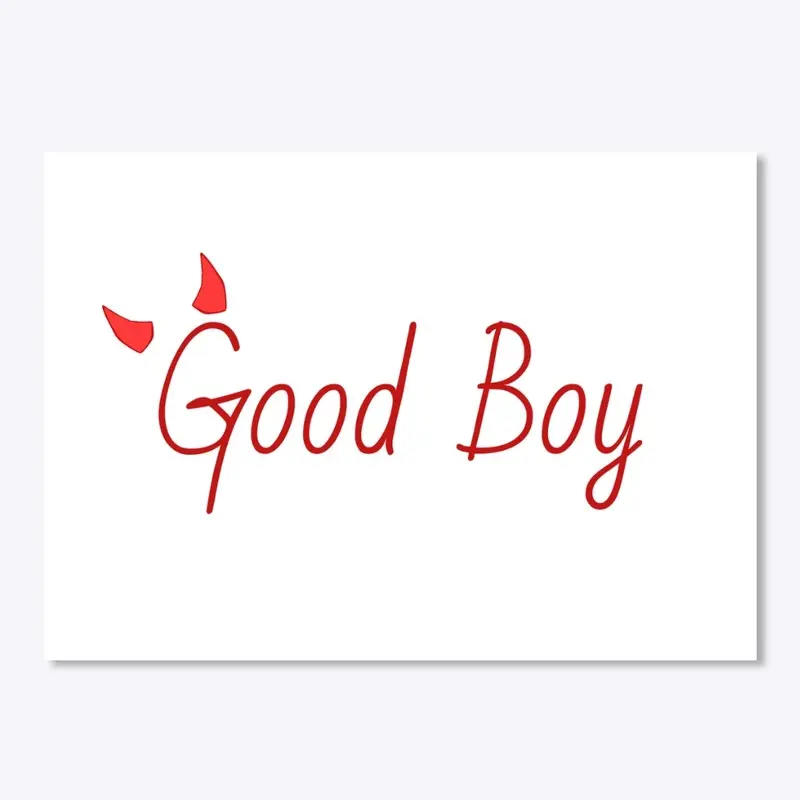 White Bad-Boy Sticker