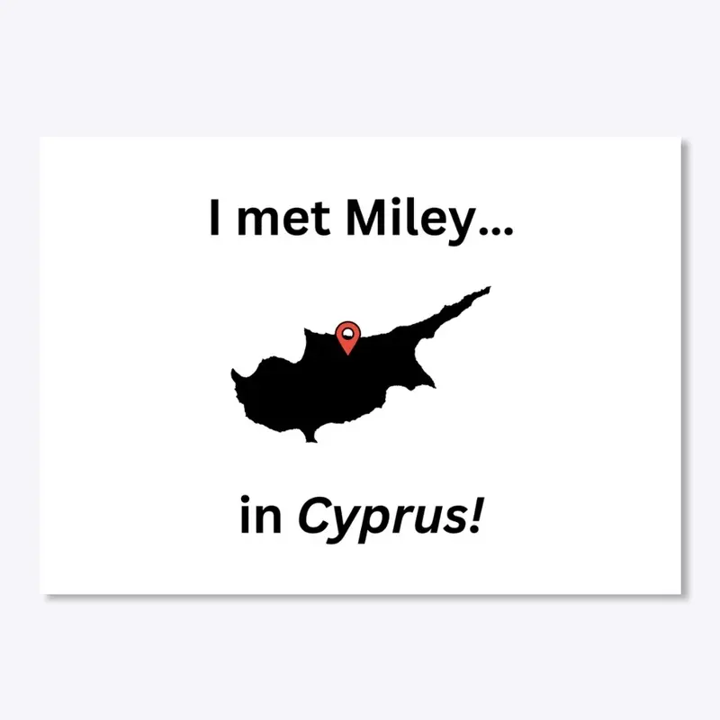 White Cyprus Sticker